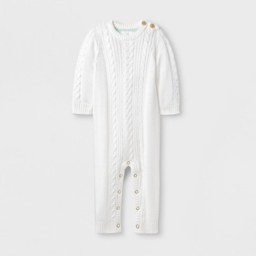 Baby Cable Romper - Cloud Island™ Ivory, Size: 3-6M
