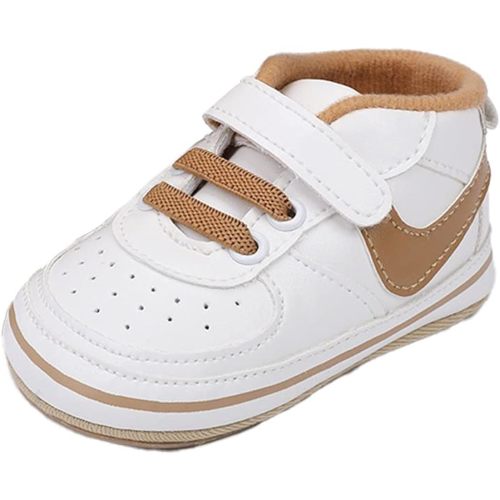 Clowora Unsex Baby Shoes Boys Girls Infant Sneakers Non-Slip Soft Rubber Sole Toddler Crib First Walker Lightweight Shoes