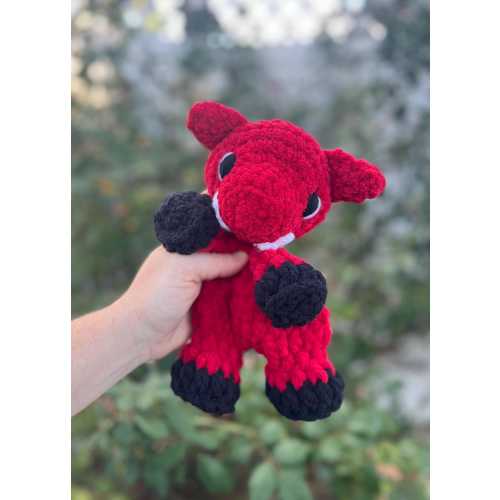 Crochet Razorback Hog Lovey, Arkansas Baby Gift