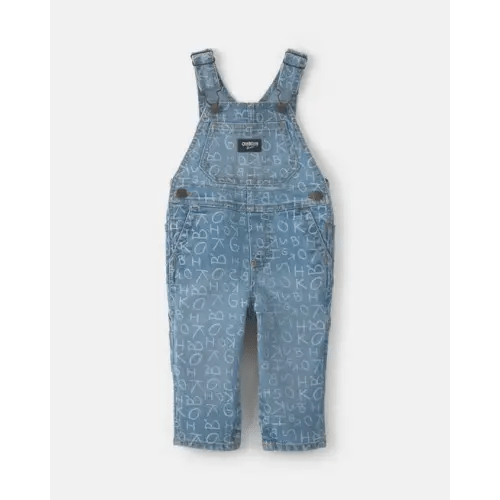 Baby Alphabet Overalls - Light Wash - OshKosh B'gosh | Carter's