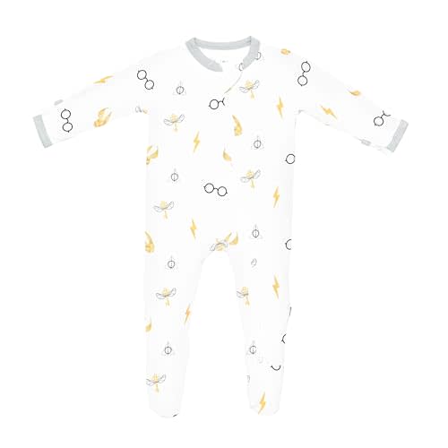 KYTE BABY Unisex Zipper Closure Footies, Rayon Made From Bamboo, 0-24 Months