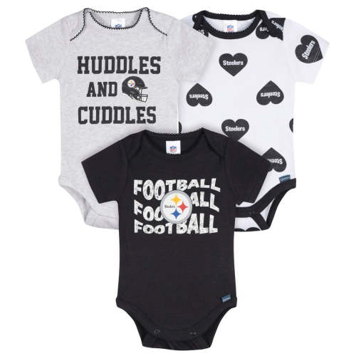 3-Pack Baby Girls Pittsburgh Steelers Short Sleeve Bodysuits – Gerber Childrenswear