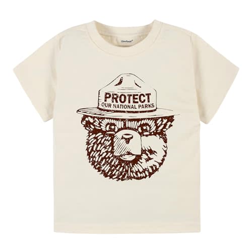 Smokey the Bear Kids Shirt Protect Our Parks Toddler t-Shirt boy Girl Outdoors Camping Hiking Outfit