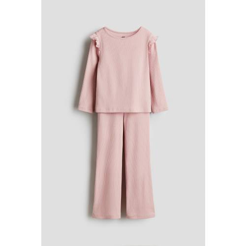 (Size 5-6) 2-PIECE RIBBED COTTON SET