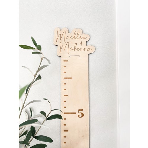 Personalized Growth Ruler, Kids Growth Ruler, Growth Ruler wood, Wooden growth chart, Wooden family ruler, Wooden personalized growth stick