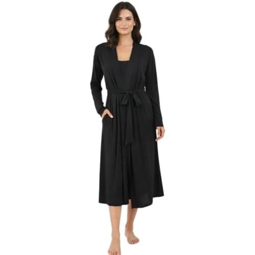 Viscose from Bamboo Women's Robe Long with Pockets
