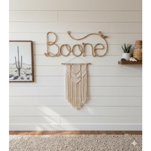 Custom Rope Name Decor Sign