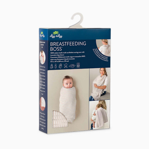 Mom Boss Multi Use Cover - Tan Check