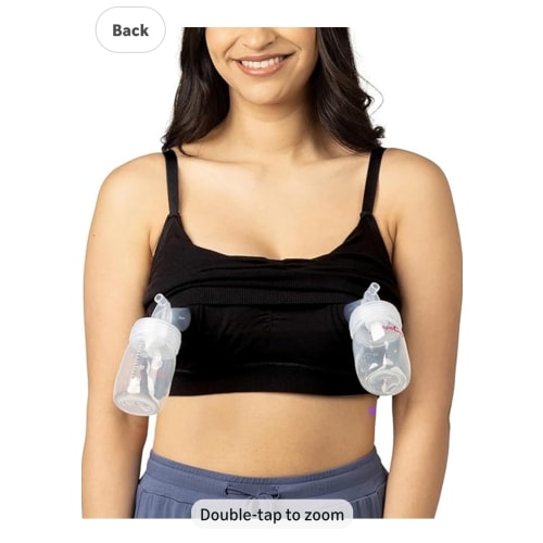 Kindred Bravely Sublime Sleep Pumping Bra Hands Free, Adjustable Pumping & Nursing Bra with EasyClip for All Breast Pumps