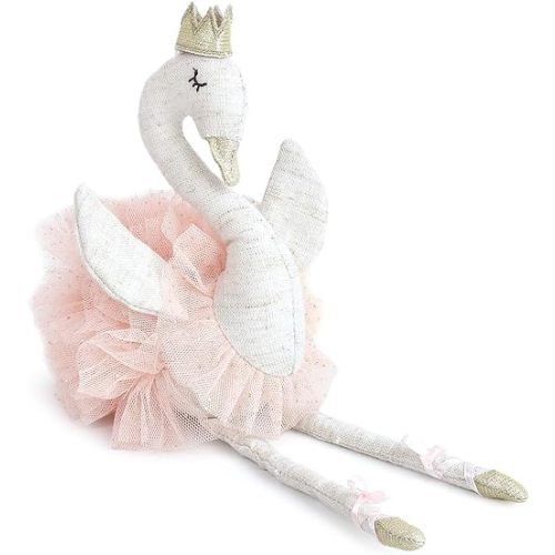 MON AMI Layla The Ballerina Plush White Swan Stuffed Animal 12”, Premium Soft Ballet Swan Toy for Girls, Room Décor, Great Gift for Kids of All Ages