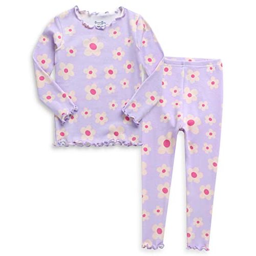 Vaenait baby 6M-12Y Infant Kids Toddler Girls Boys Soft Comfy Modal Tencel Sleepwear Pajamas 2pcs Set