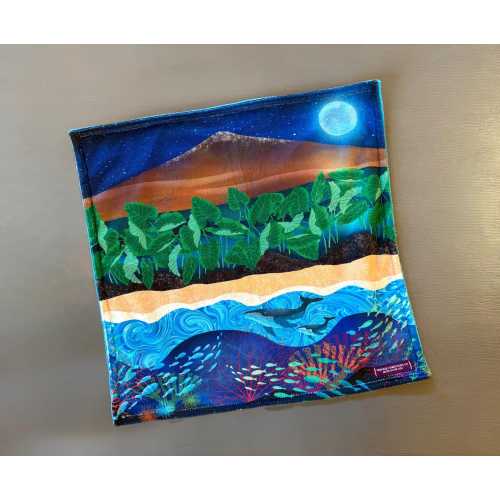 Hawaii Minky Lovey or Baby Blanket: Mauna Kea Volcano