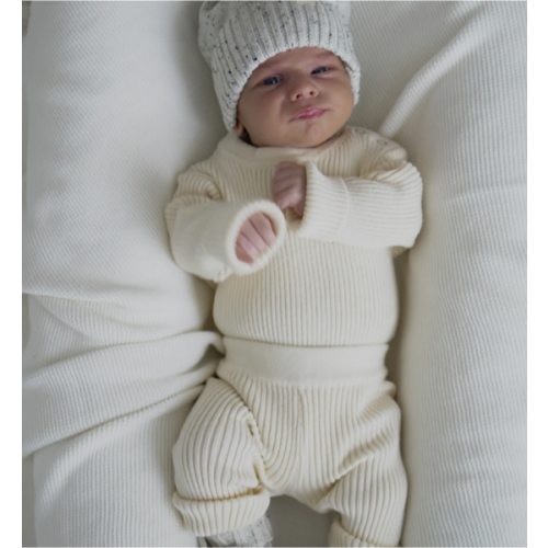 Luna + Luca Baby Rib Bodysuit - Cream
