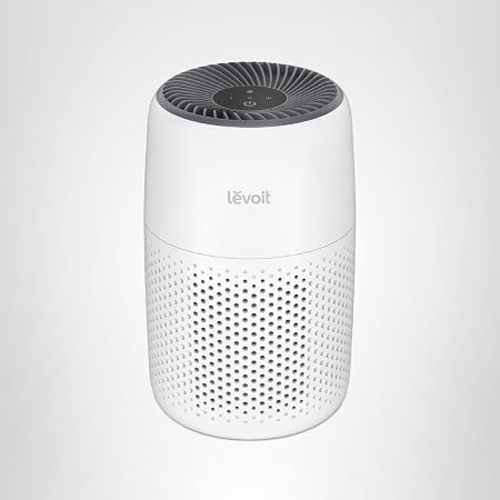 LEVOIT Air Purifiers for Bedroom Home Dorm, AHAM VERIFIDE, 3-in-1 Filter Cleaner With Aroma Pad, Filters Smoke, Allergens, Pet Dander, Odor, Dust, Office, Desktop, Core Mini-P, White