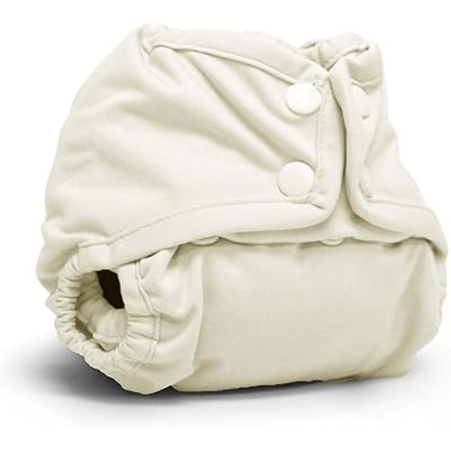 Kanga Care Rumparooz Double Leg Gusset Reusable Cloth Diaper Cover Newborn Snap | Almond 4-15 lbs