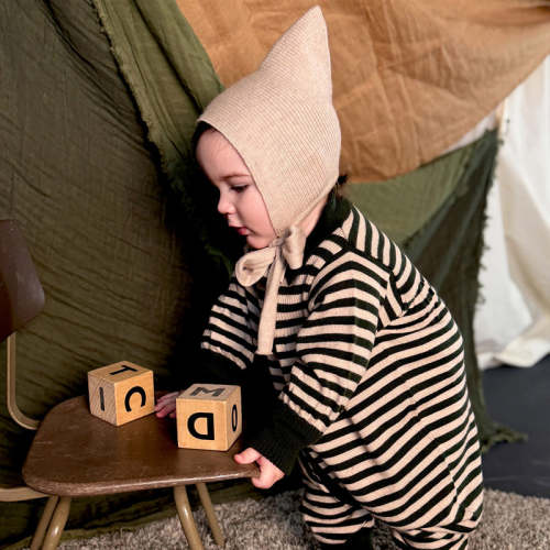 Merino Wool Tegan Bonnet - Almond – MamaOwl