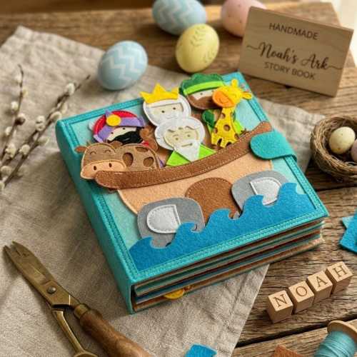 Handmade Felt Bible Quiet Book, Montessori Activity Toy
