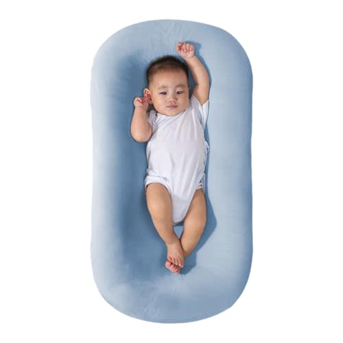 Veayiik Baby Lounger for Newborn, Infants Lounger, Newborn Lounger for Baby Play & Activity (Blue)