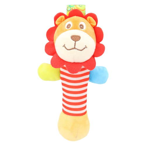 Baby Rattles 0-6 Months, Rattles for Babies 0-6 Months, Soft Stuffed Animal Rattle Hand Grip Baby Toys, Baby Teething Shaker Crinkle Squeaky Sensory Travel Accessories for 0 3 6 9 12 Months old