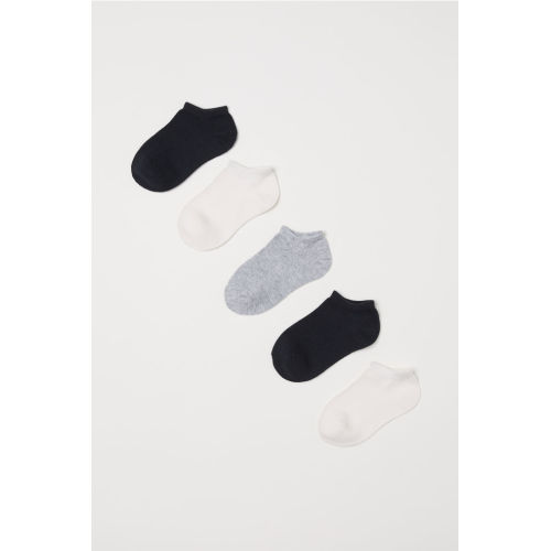 5-pack Ankle Socks - Black/white - Kids | H&M US