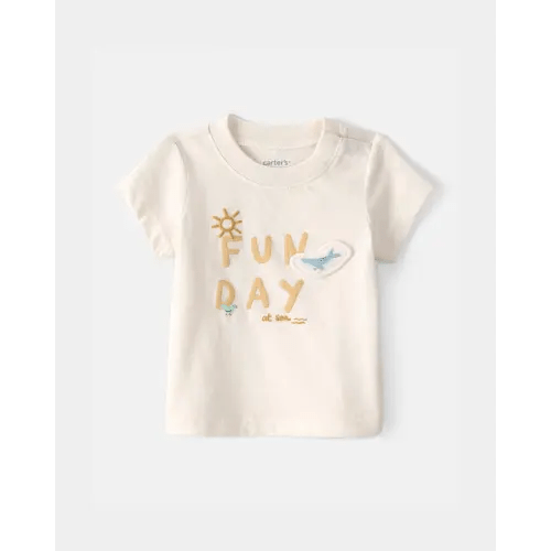 Baby 'Fun Day At Sea' Graphic Tee - Ivory | Carter's