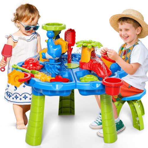 Lucky Doug Water Table for Toddlers 2-6, Outdoor Water Play Toys Beach Game for Kids Girls Boys Age 1-3 3-6