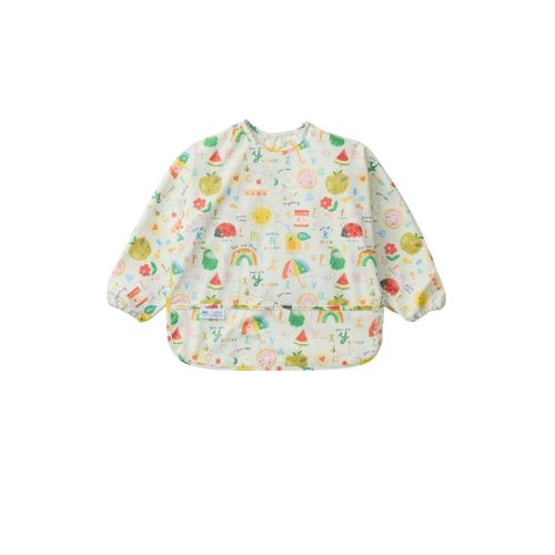 Loulou Lollipop Long Sleeve Bib - Alphabet Smile