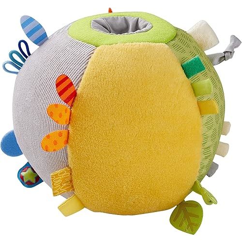 HABA Baby Balls - Machine Washable Baby Sensory Toys - Ideal Baby Toy for Teething, Tummy Time Toys for Ages 6 Months & up