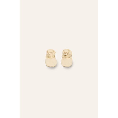 Organic Pima Cotton Baby Booties - Yellow – Manymoons