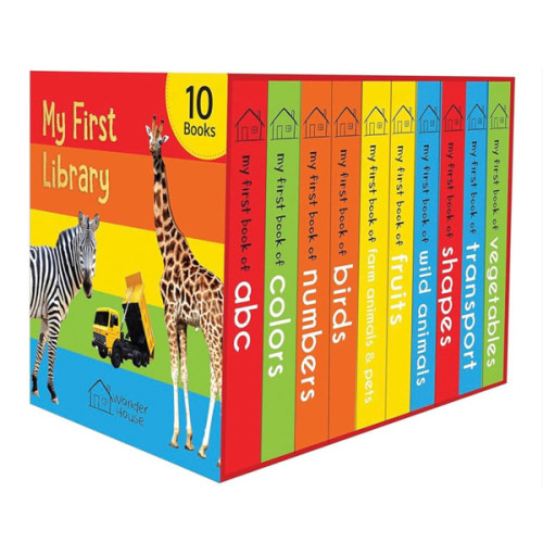 My First Library: Boxset of 10 Board Books for Kids