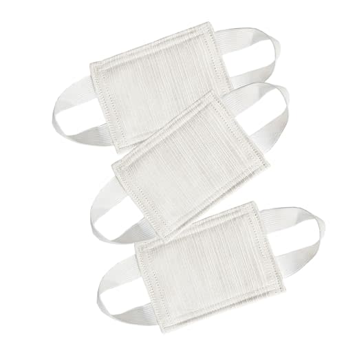 Baby Proof Door Silencer & Cloth Latch Cover (3 Pack, Beige) | 4.1x3.1 Inches Quiet Soft Close Anti-Slam Pads Prevent Slamming Noise & Accidental Locking, Safety for Nursery & Toddler