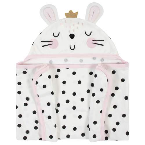 Baby Girls Bunny Ballerina Hooded Bath Wrap