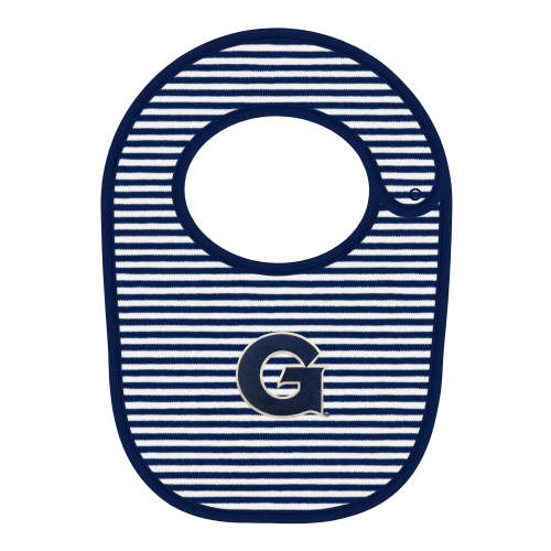 Georgetown Hoyas Striped Bib | College Baby