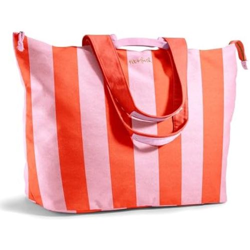 Fit & Fresh Large Beach Bag for Women - Extra Large Travel Tote With Pockets