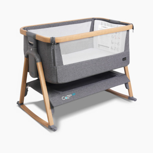 Tutti Bambini CoZee Air Bedside Crib - Oak/Charcoal
