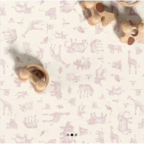 Watercolor Safari Crib Sheet Set