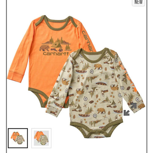 Boys' 2-Piece Long Sleeve Outdoor Bodysuits Set (Baby) | Carhartt
