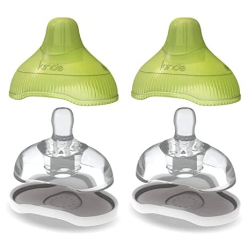 Kiinde Twist Active-Latch Nipples for Breast Milk, Discourages Lazy Latching, Seamless Transition Between Bottle and Breast, Helps Relieve Colic - Slow Flow (2 Pack) - One Size (Pack of 2)
