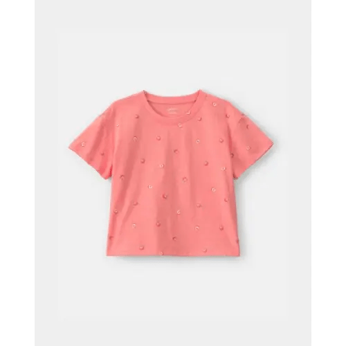 Toddler Girl Peaches Relaxed Top - Orange | Carter's