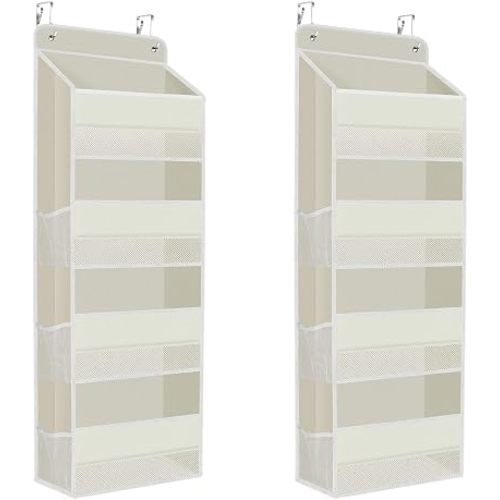 2 Pcs Over The Door Organizer Large Capacity Hanging Storage Room Organizer