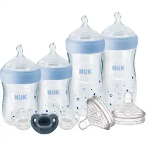 Nuk Simply Natural 9PC Bottle Gift Set W/ Safetemp