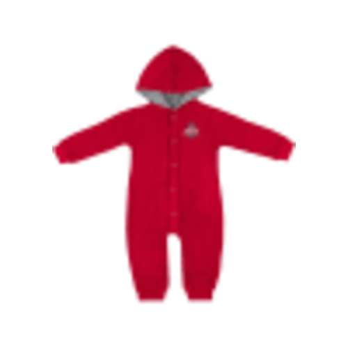 Colosseum Ohio State Buckeyes Baby Red Lumpy Space Long Sleeve Romper - 150324673