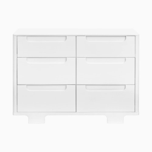 babyletto Yuzu 6-Drawer Dresser - White