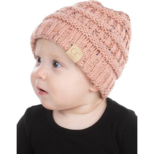 Funky Junque Baby Beanie - Soft Knit Winter Skull Cap - Cozy Warm Hat for Infants & Toddlers