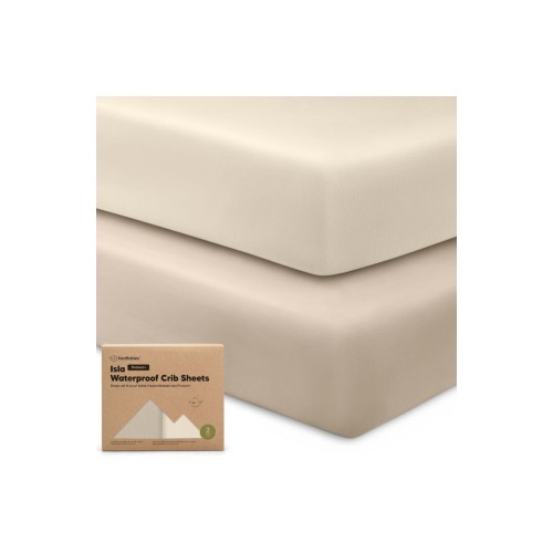 2-Pack Isla [Protect+] Waterproof Crib Sheets