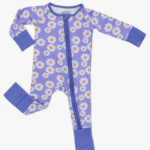 LollyBanks Baby Pajamas, Long Sleeve Baby Romper with 2-Way Zipper, 95% Viscose from Bamboo and 5% Spandex, Infant Sleepers