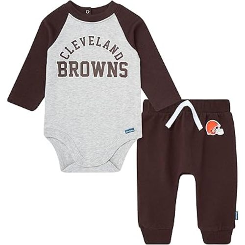 Gerber NFL unisex-baby Nfl Onesie Bodysuit and Jogger Set
