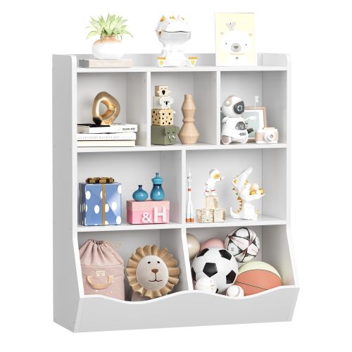 Three-Tier Kids Bookshelf and Bookcase - white