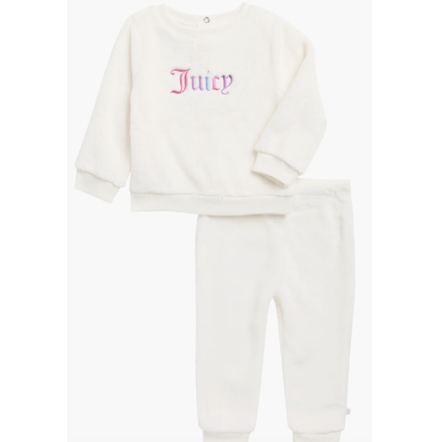 Logo Faux Shearling Sweatshirt & Joggers Set