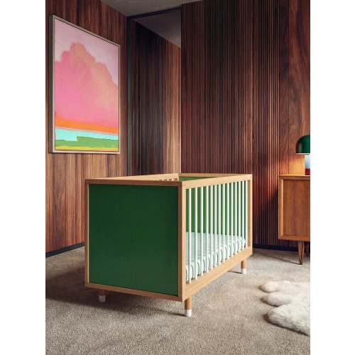 Bold Baby Cot - Green and Mint